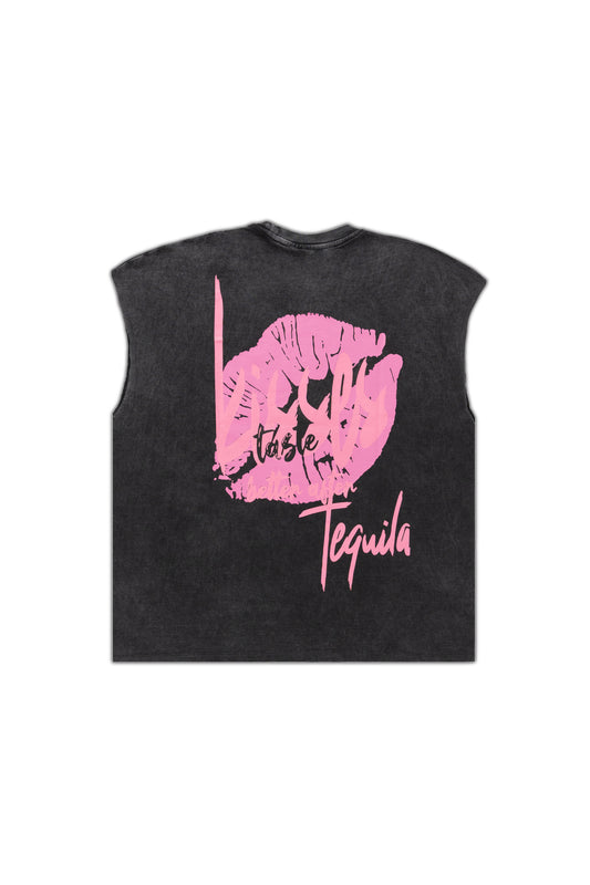 KISSES ACID-WASHED TANK
