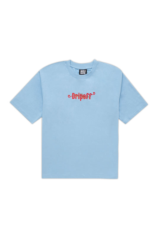 SKY CANVAS EMBROIDERED TEE