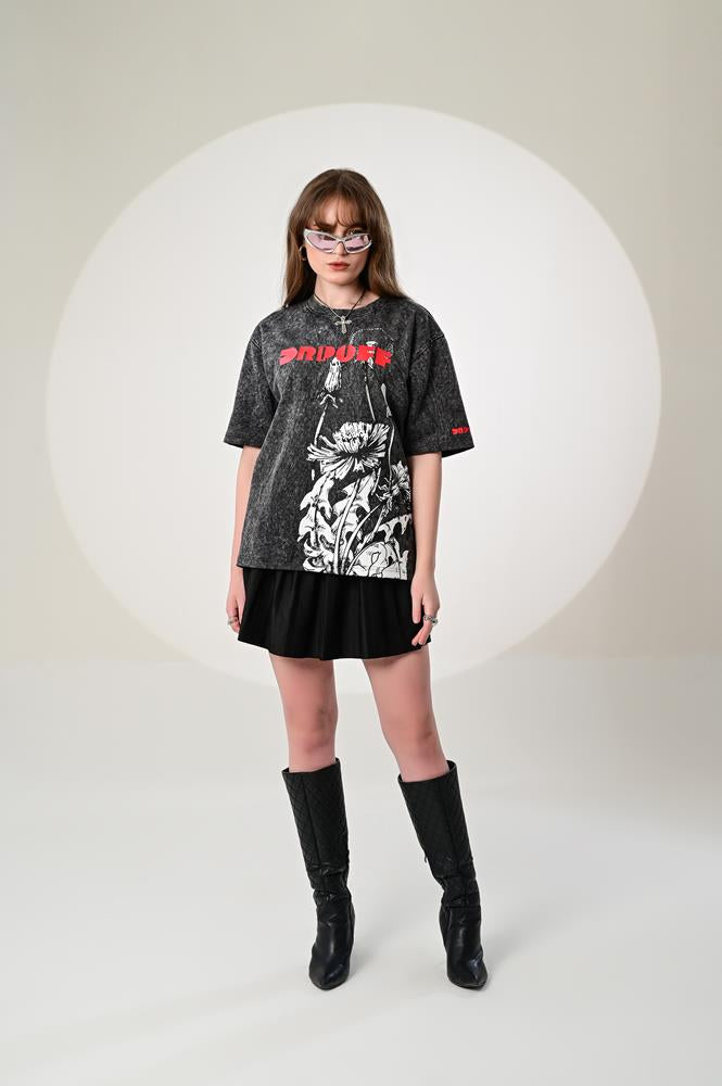 SHADOW CITY ACID-WASH TEE
