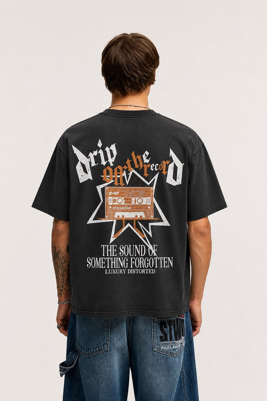 RETRO CASSETTE TEE GREY