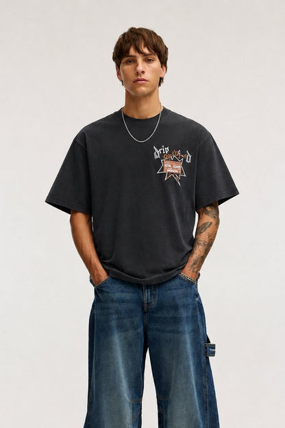RETRO CASSETTE TEE GREY