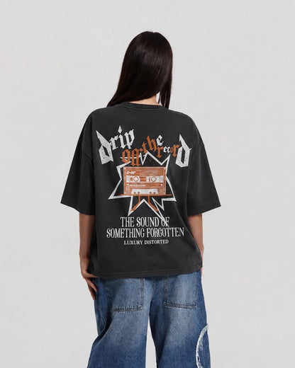 RETRO CASSETTE TEE GREY