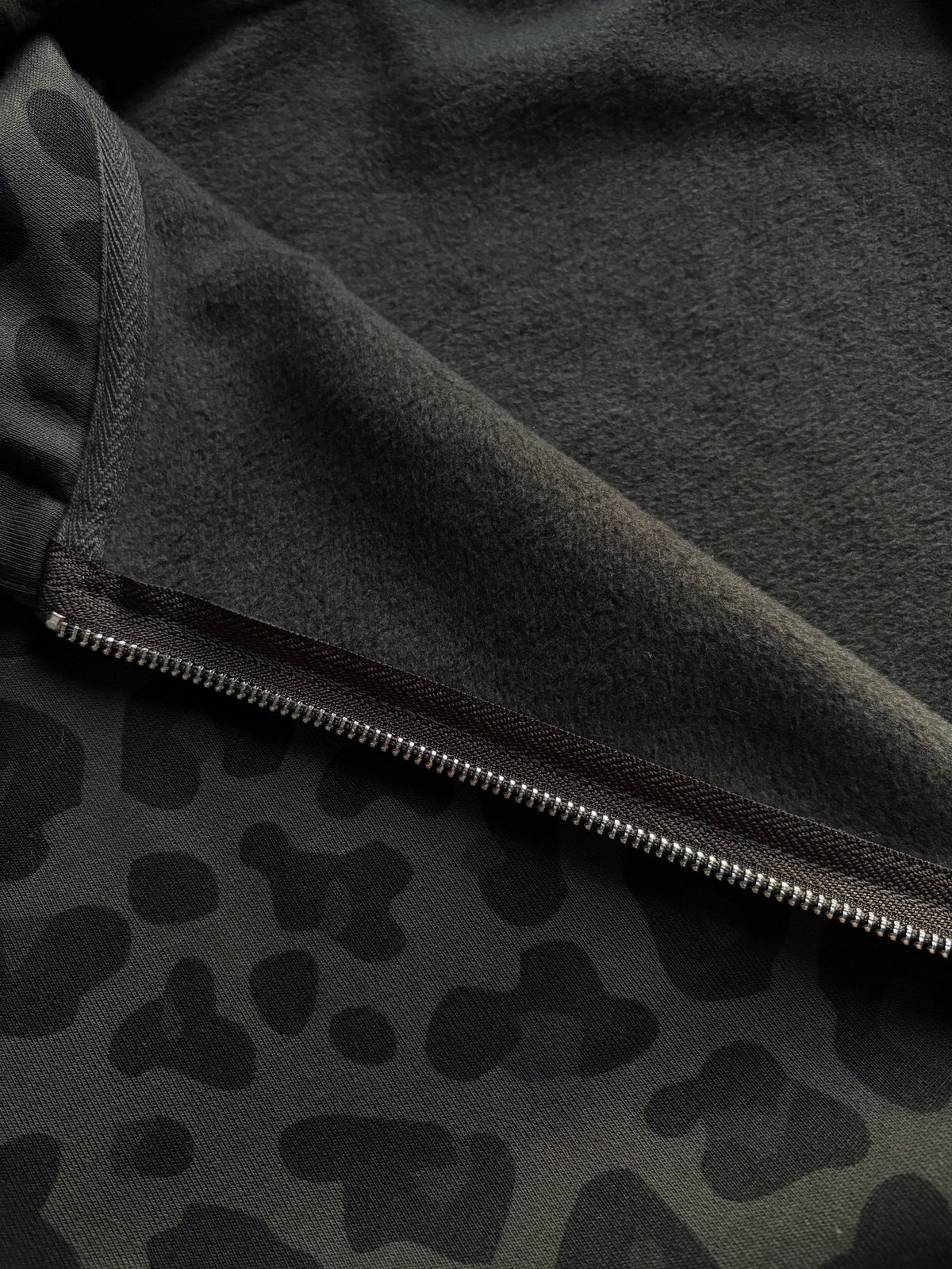 Shadow Leopard Zip Hoodie