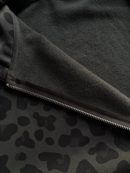 Shadow Leopard Zip Hoodie